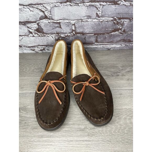 Cabela's Brown Suede Leather Slippers Moccasins Slip On Mens Size 10M US/43EU - Picture 16 of 16